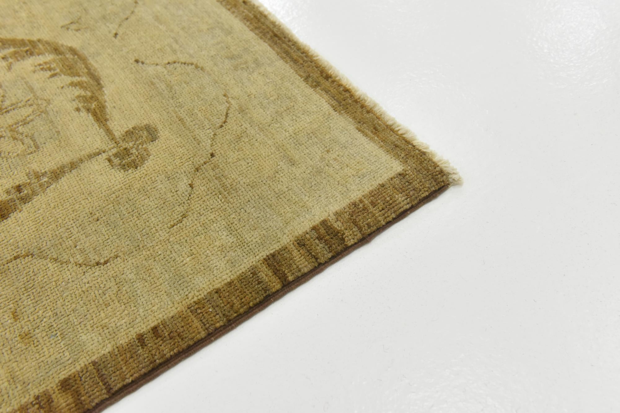 13' 2 x 17' 7 Hand Knotted Peshawar Ziegler Rug