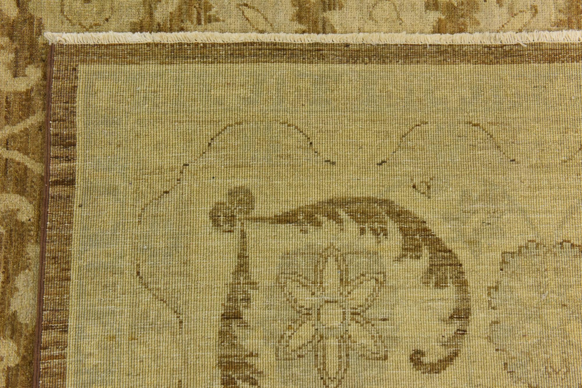 13' 2 x 17' 7 Hand Knotted Peshawar Ziegler Rug