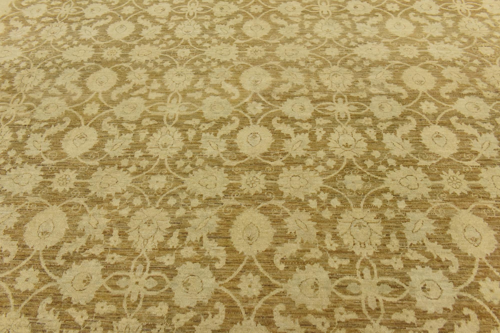 13' 2 x 17' 7 Hand Knotted Peshawar Ziegler Rug