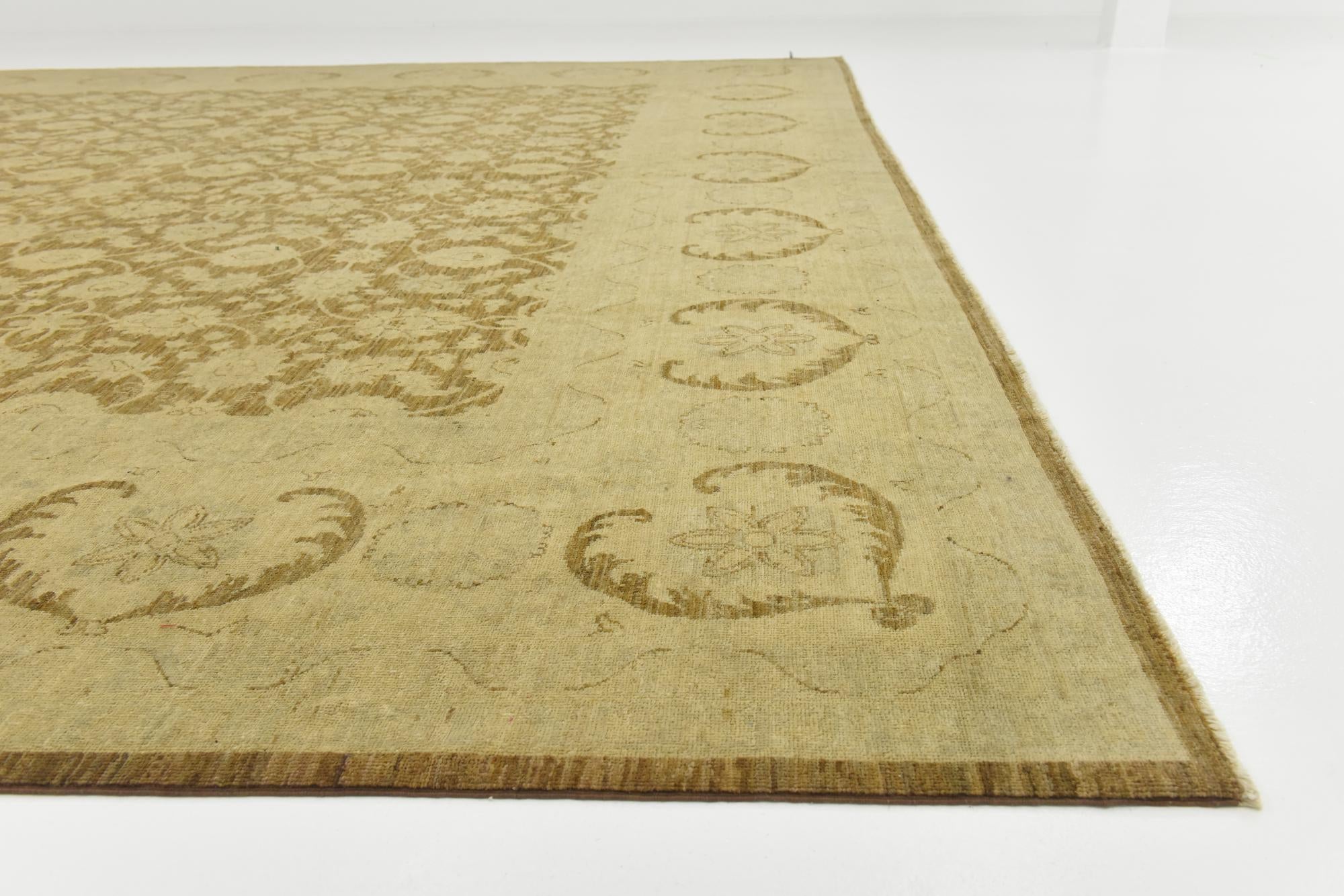 13' 2 x 17' 7 Hand Knotted Peshawar Ziegler Rug