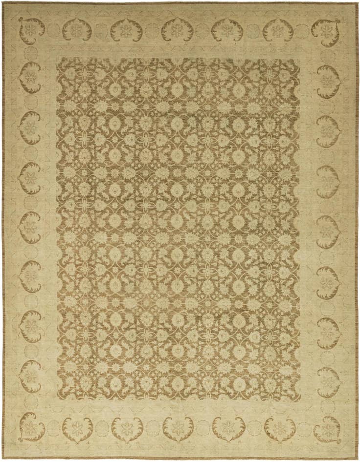 Detail image of 13' 2 x 17' 7 Hand Knotted Peshawar Ziegler Rug