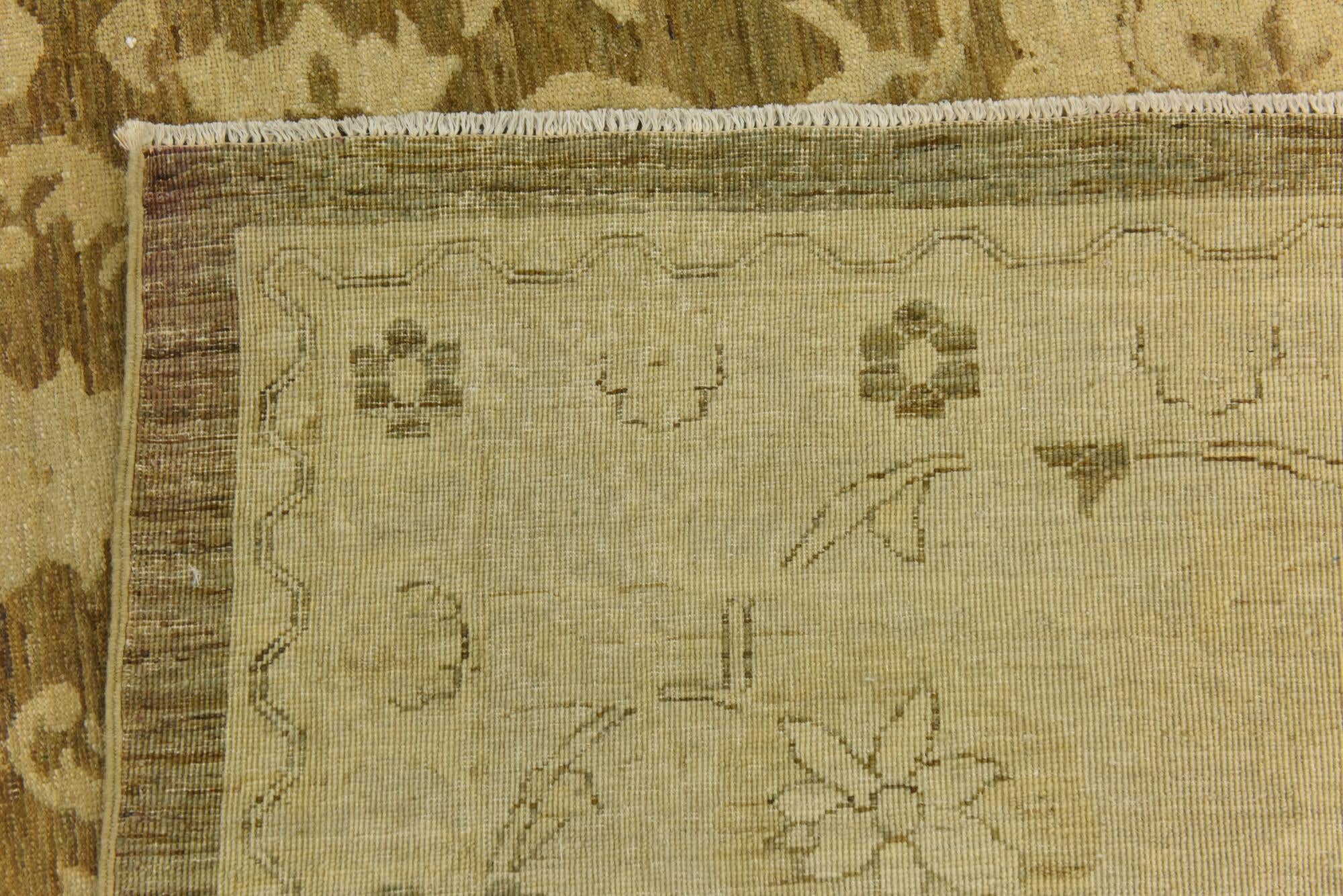 12' 7 x 19' 3 Hand Knotted Peshawar Ziegler Rug