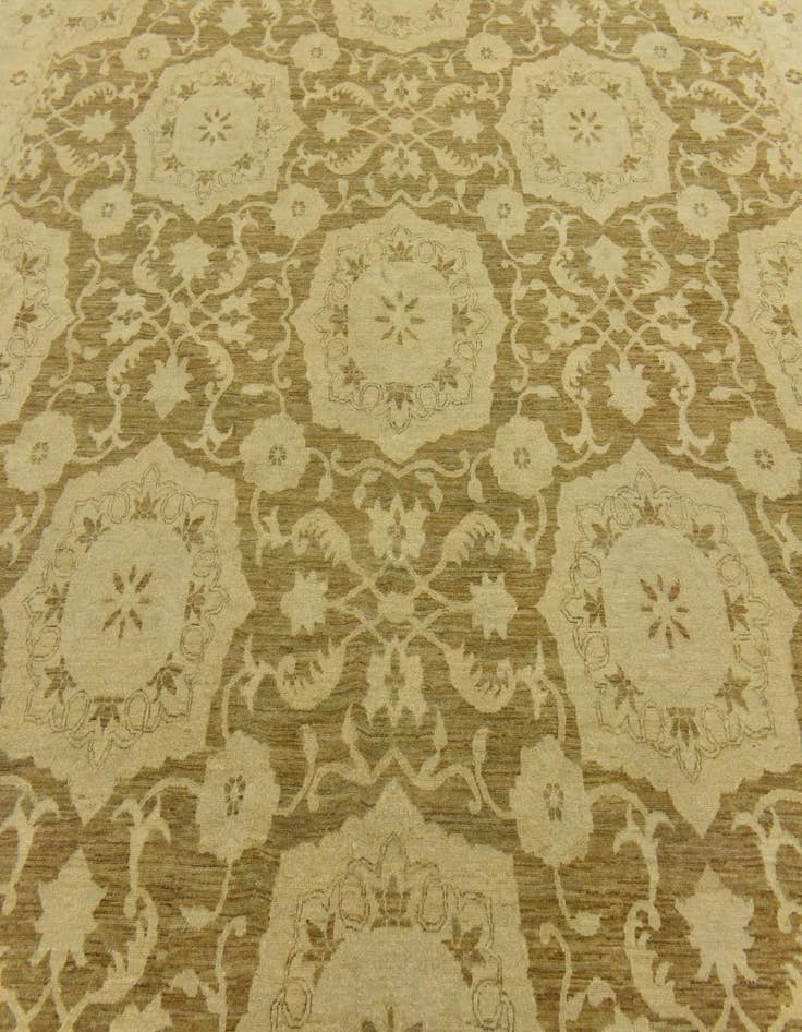 Detail image of 12' 7 x 19' 3  Hand Knotted Peshawar Ziegler Rug