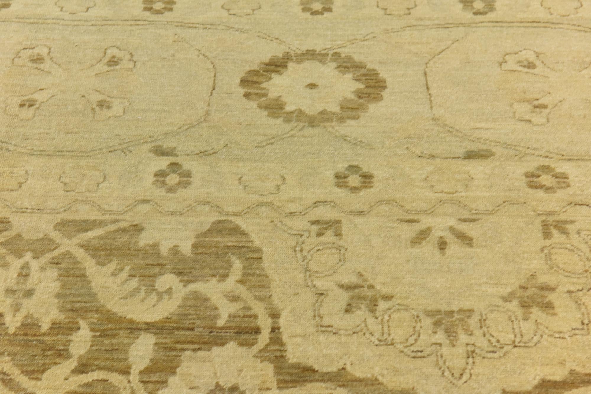 12' 7 x 19' 3 Hand Knotted Peshawar Ziegler Rug