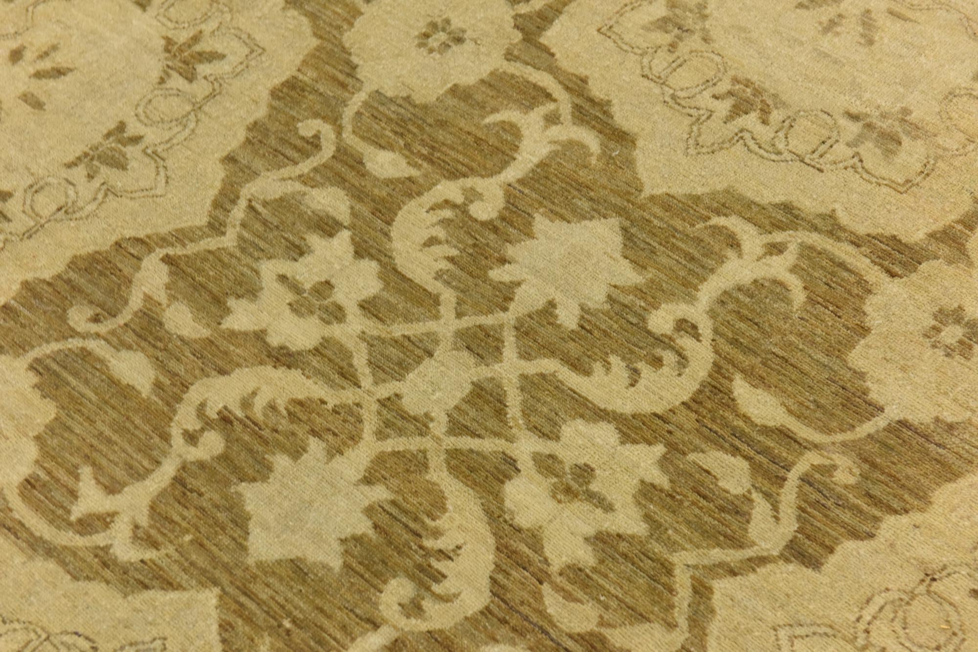 12' 7 x 19' 3 Hand Knotted Peshawar Ziegler Rug