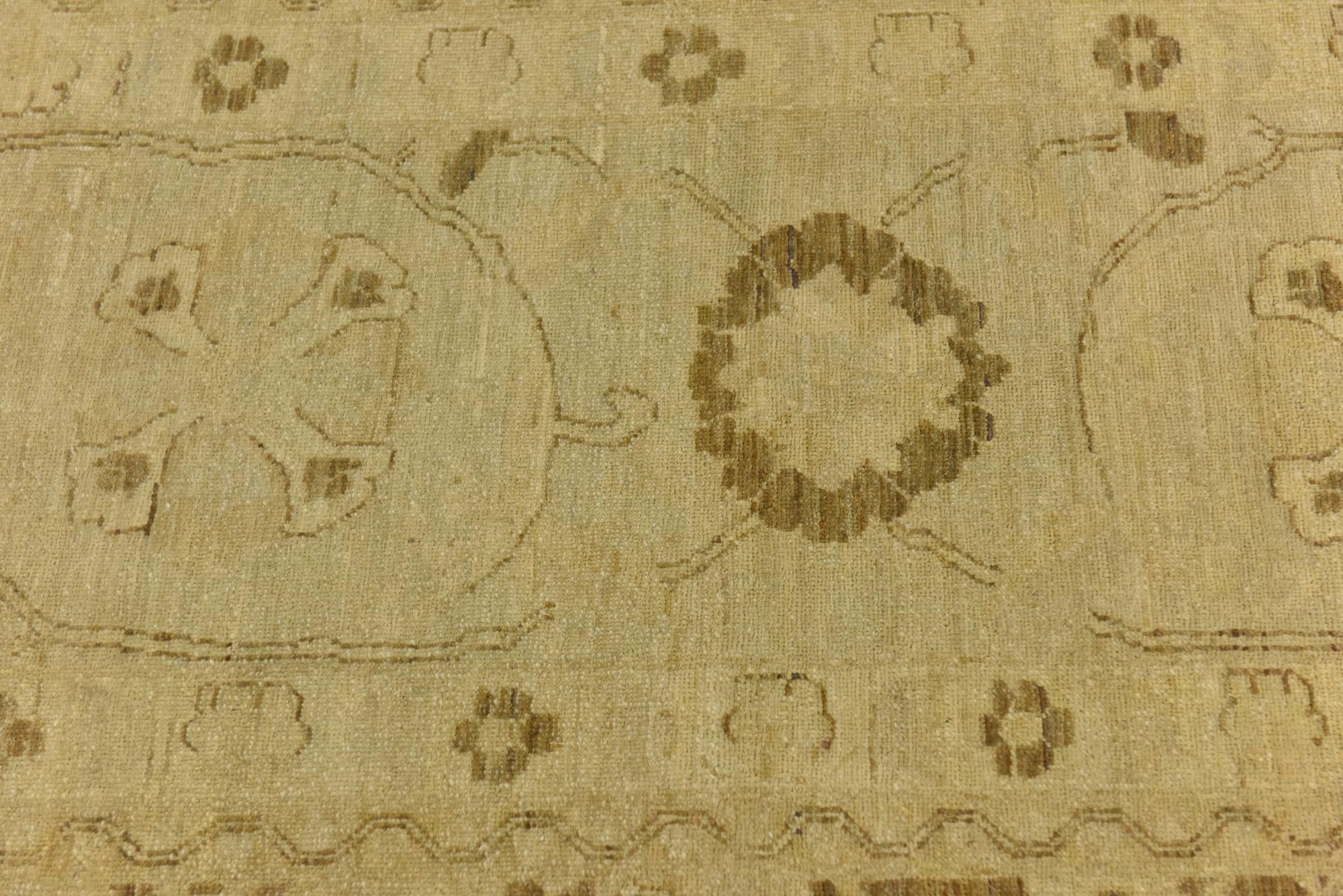 12' 7 x 19' 3 Hand Knotted Peshawar Ziegler Rug