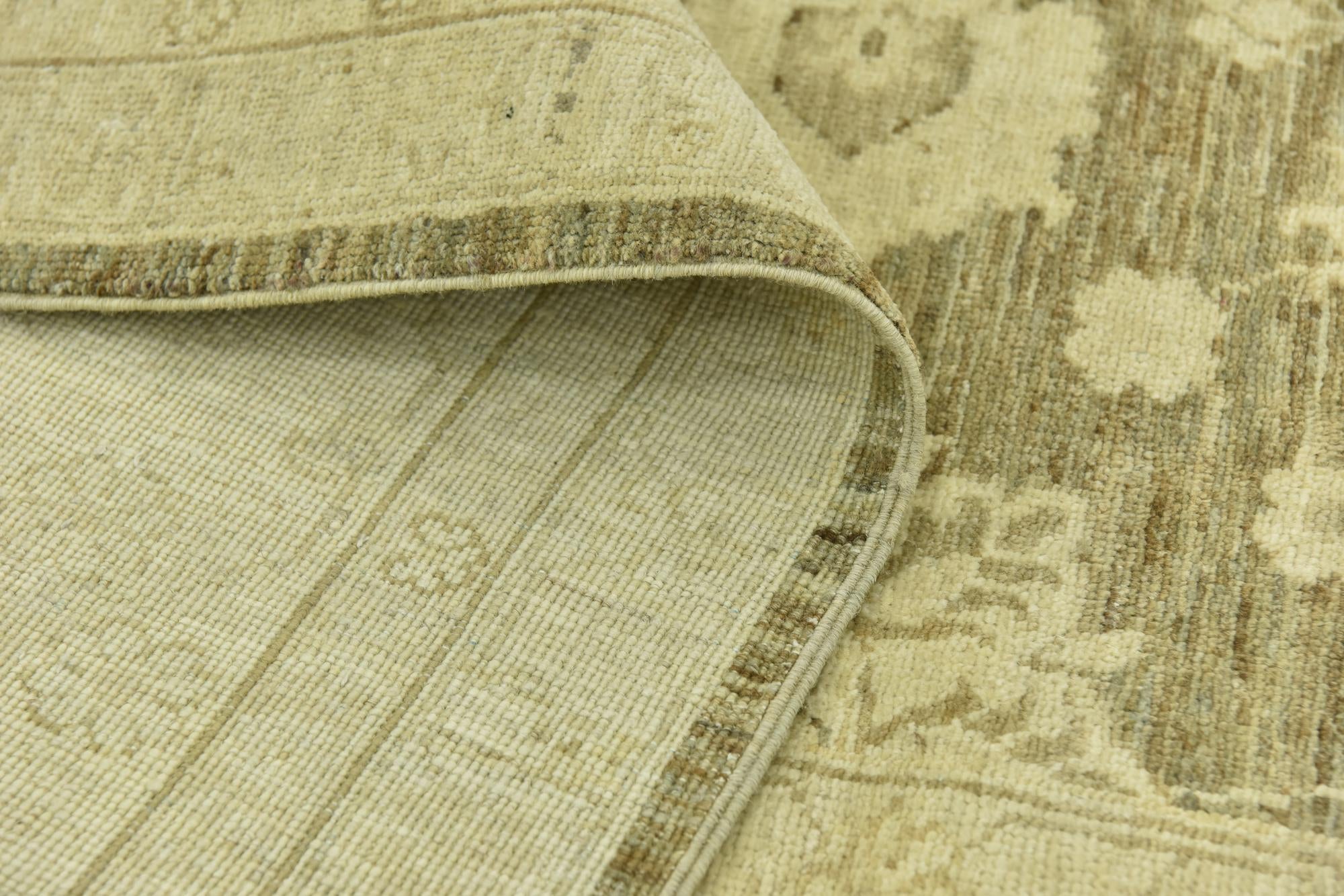 8' 10 x 11' Hand Knotted Peshawar Ziegler Rug