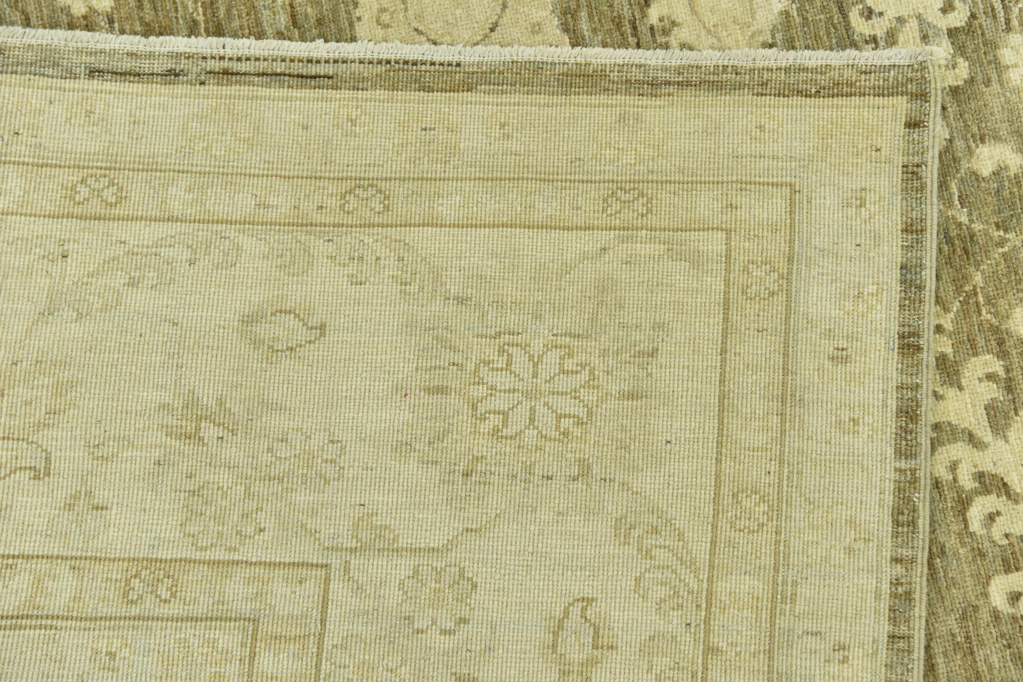 8' 10 x 11' Hand Knotted Peshawar Ziegler Rug