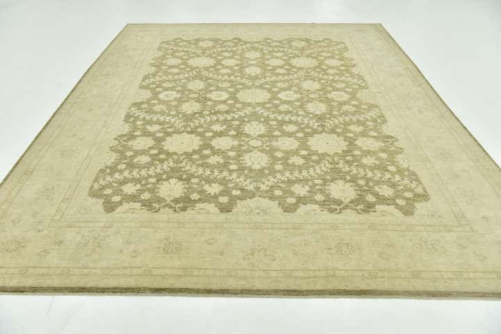 8' 10 x 11' Hand Knotted Peshawar Ziegler Rug