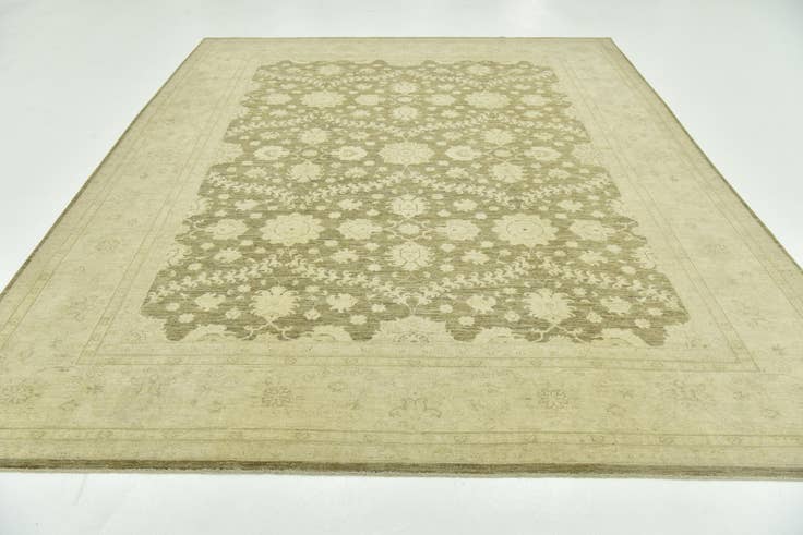 Detail image of 8' 10 x 11' Hand Knotted Peshawar Ziegler Rug