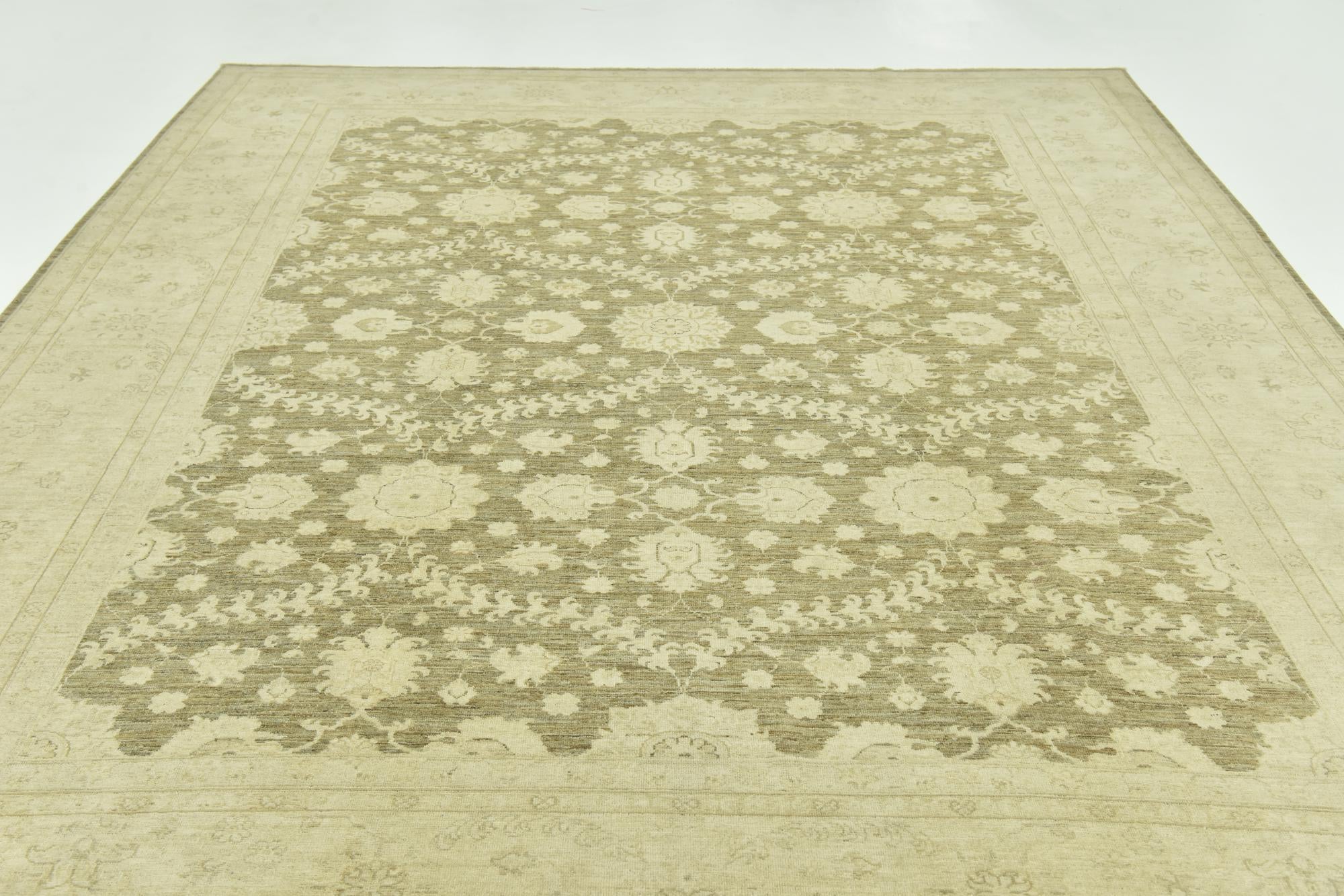 8' 10 x 11' Hand Knotted Peshawar Ziegler Rug