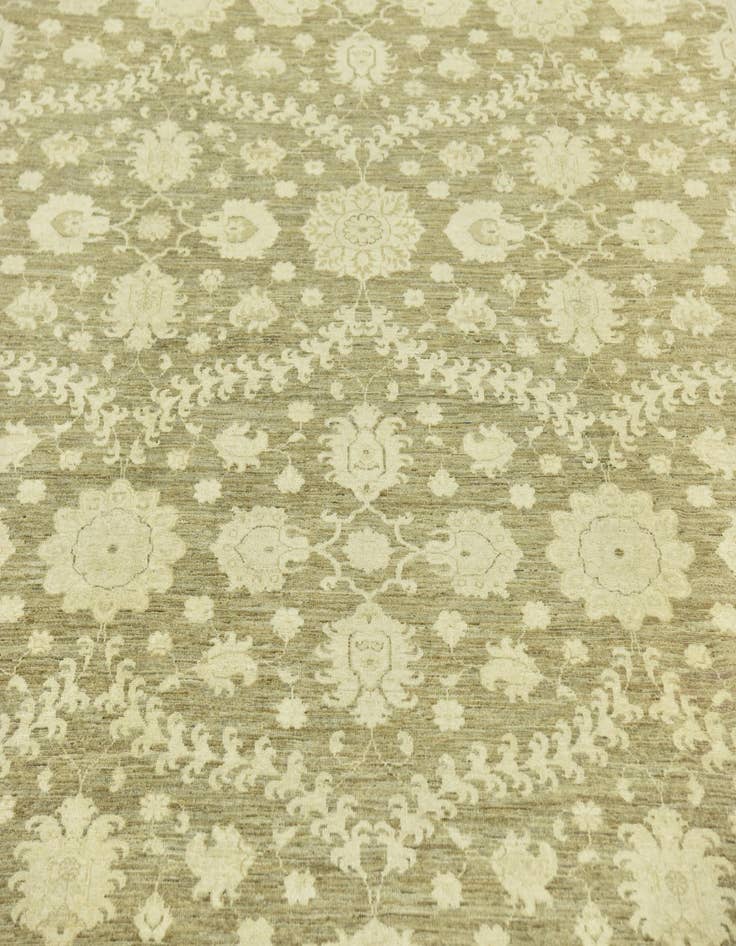 Detail image of 8' 10 x 11'  Hand Knotted Peshawar Ziegler Rug