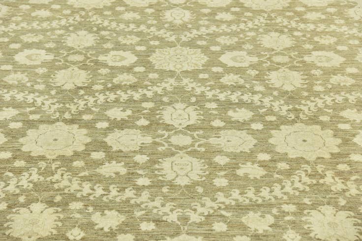 Detail image of 8' 10 x 11' Hand Knotted Peshawar Ziegler Rug