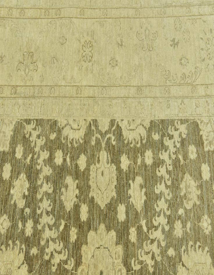 Detail image of 8' 10 x 11'  Hand Knotted Peshawar Ziegler Rug