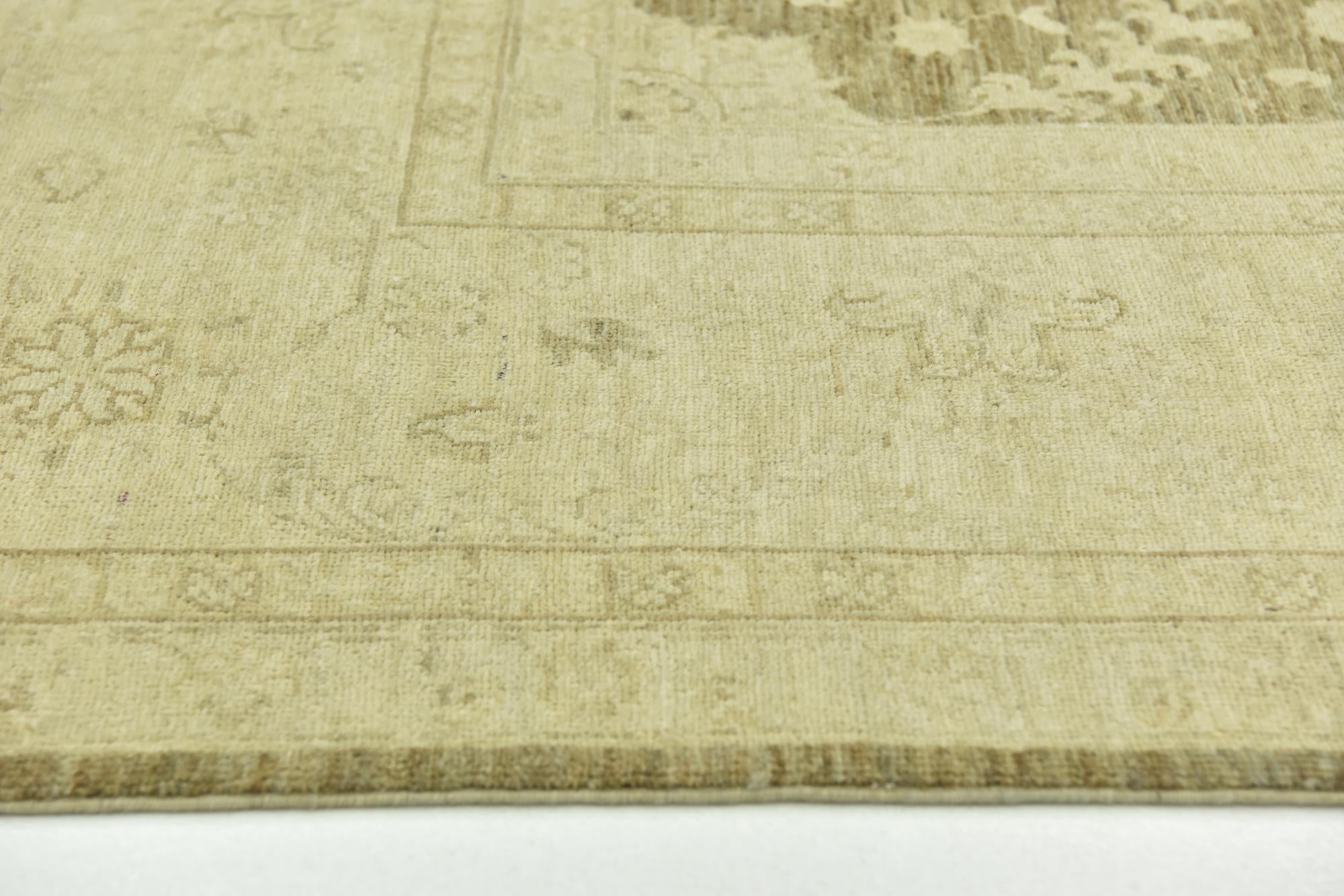 8' 10 x 11' Hand Knotted Peshawar Ziegler Rug