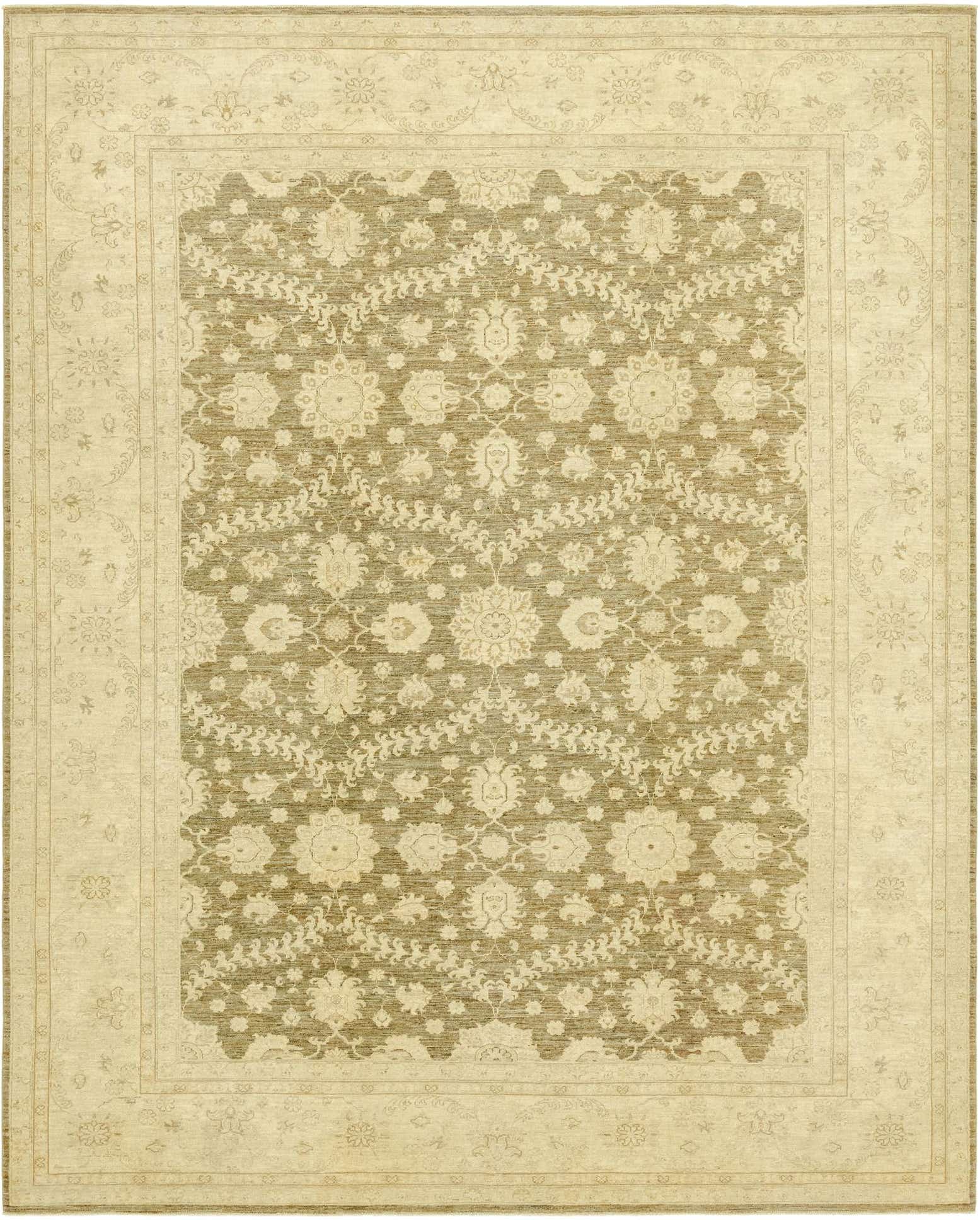 8' 10 x 11' Hand Knotted Peshawar Ziegler Rug