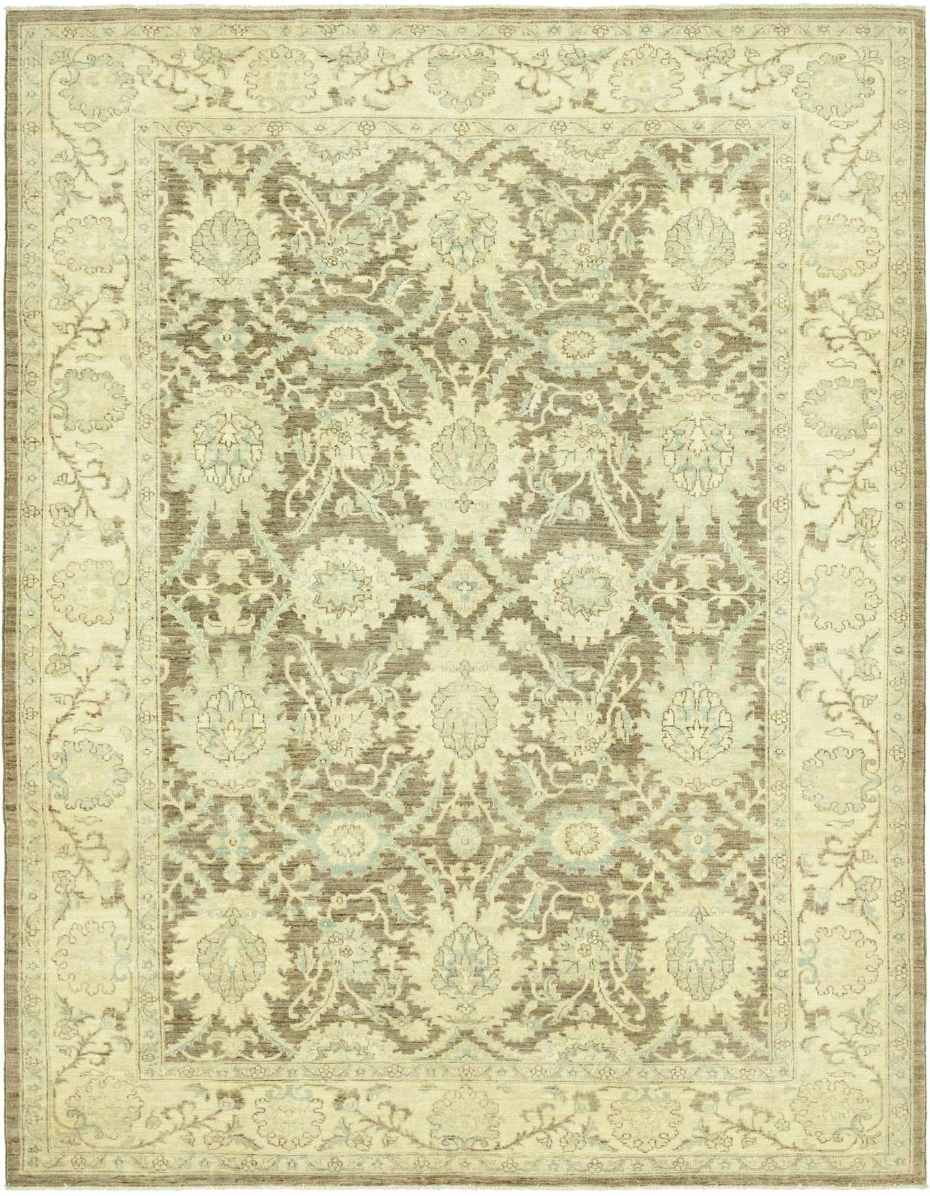 6' 6 x 9' 5 Hand Knotted Peshawar Ziegler Rug