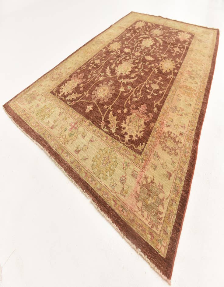 Detail image of 5' 7 x 8' 10 Hand Knotted Peshawar Ziegler Rug