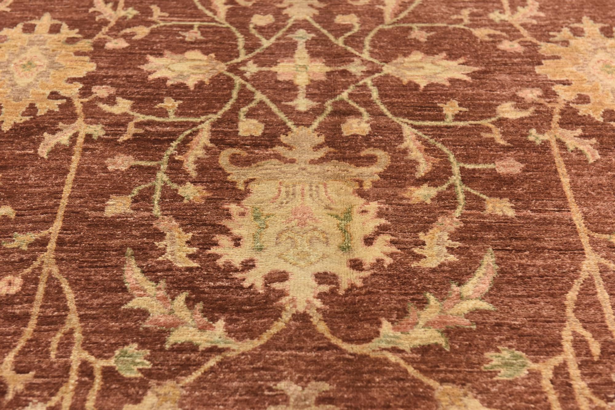 5' 7 x 8' 10 Hand Knotted Peshawar Ziegler Rug