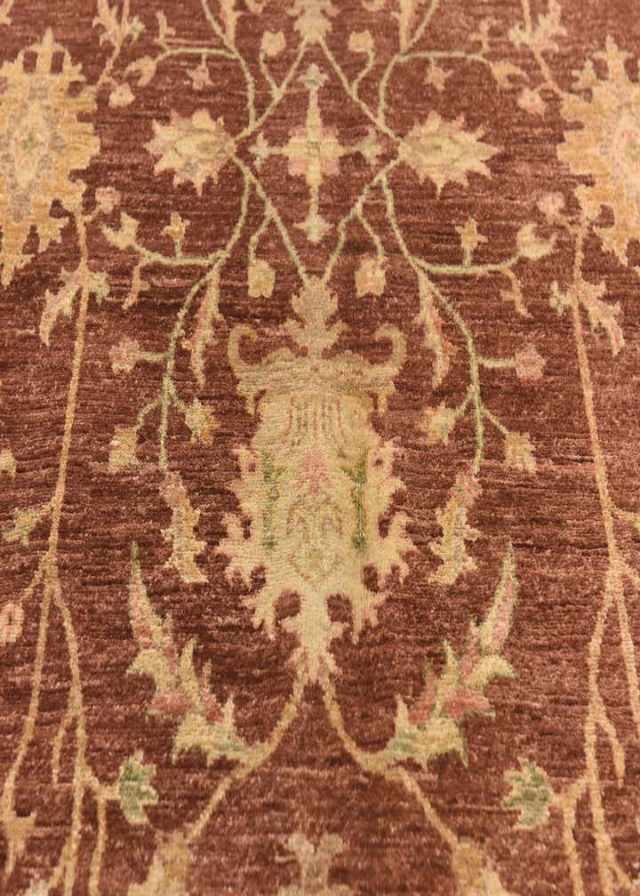 5' 7 x 8' 10 Hand Knotted Peshawar Ziegler Rug