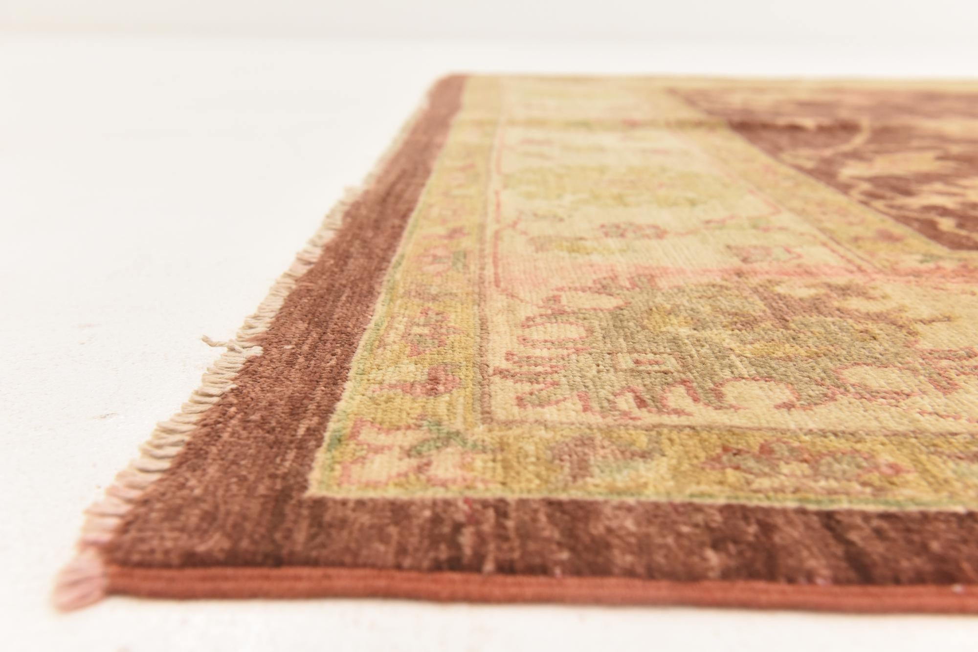 5' 7 x 8' 10 Hand Knotted Peshawar Ziegler Rug