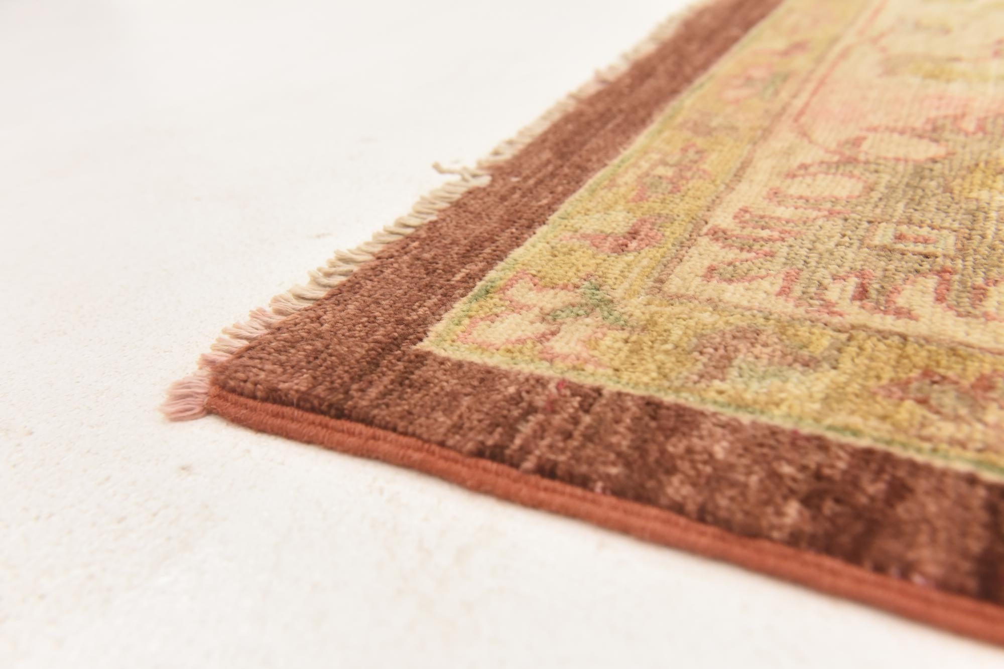 5' 7 x 8' 10 Hand Knotted Peshawar Ziegler Rug