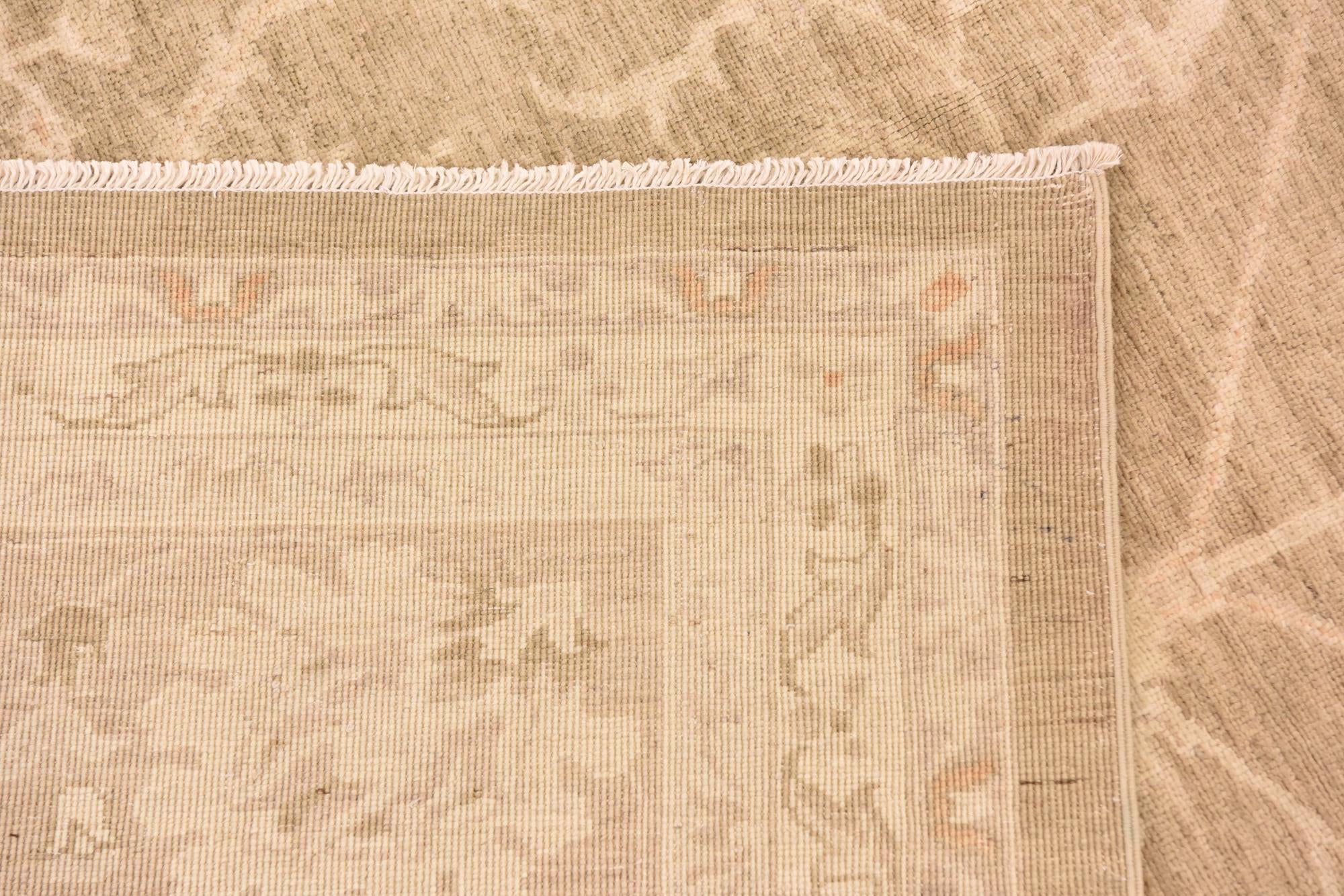 9' x 11' Hand Knotted Peshawar Ziegler Rug