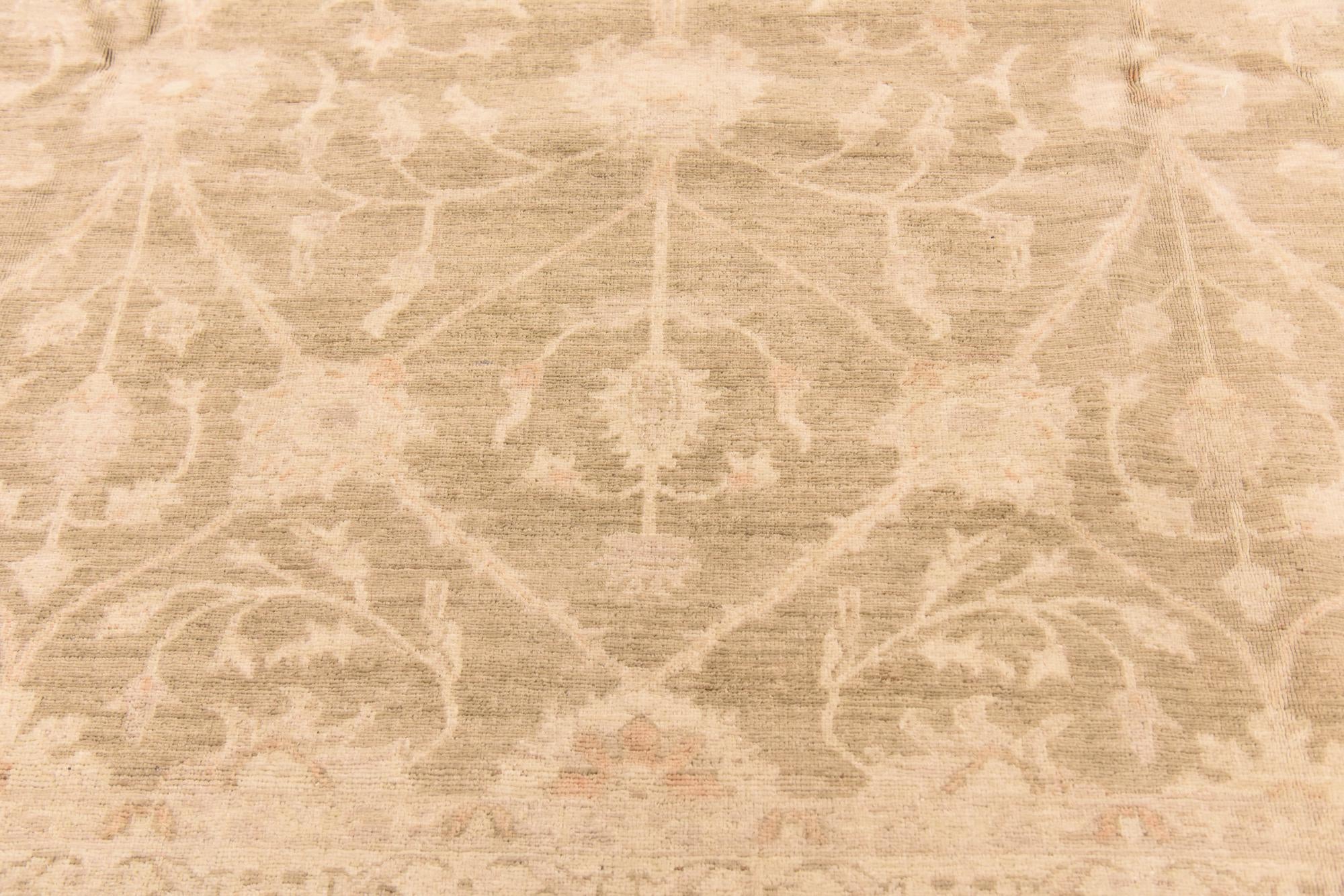 9' x 11' Hand Knotted Peshawar Ziegler Rug