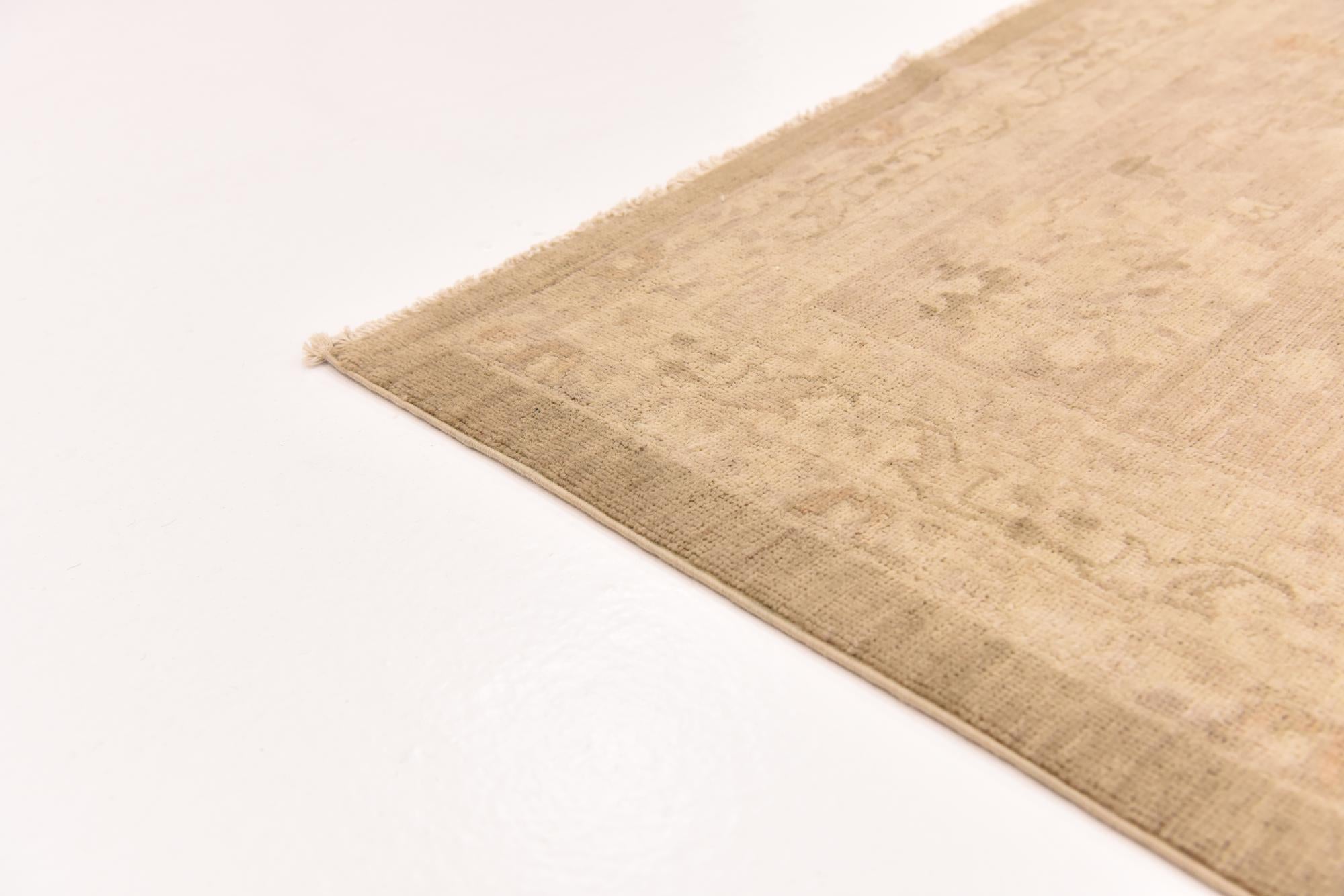 9' x 11' Hand Knotted Peshawar Ziegler Rug