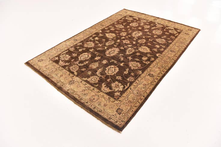 Detail image of 5' 2 x 7' 6 Hand Knotted Peshawar Ziegler Rug