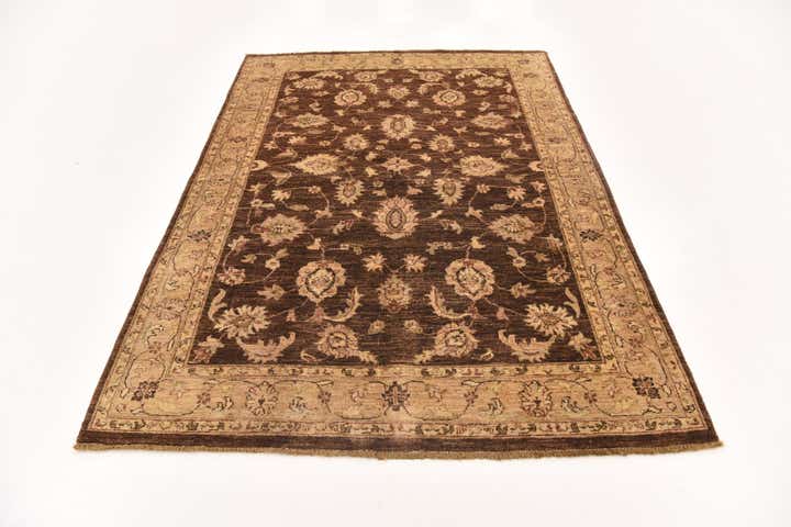 5' 2 x 7' 6 Hand Knotted Peshawar Ziegler Rug