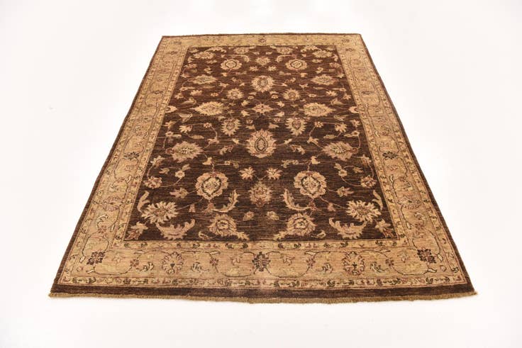 Detail image of 5' 2 x 7' 6 Hand Knotted Peshawar Ziegler Rug