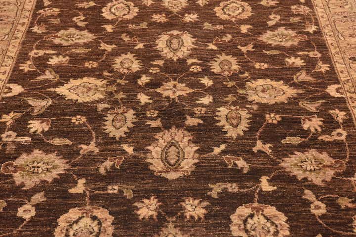 5' 2 x 7' 6 Hand Knotted Peshawar Ziegler Rug