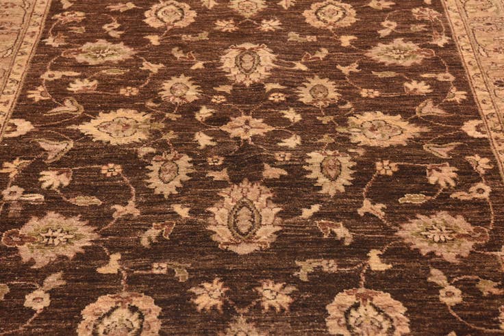 Detail image of 5' 2 x 7' 6 Hand Knotted Peshawar Ziegler Rug