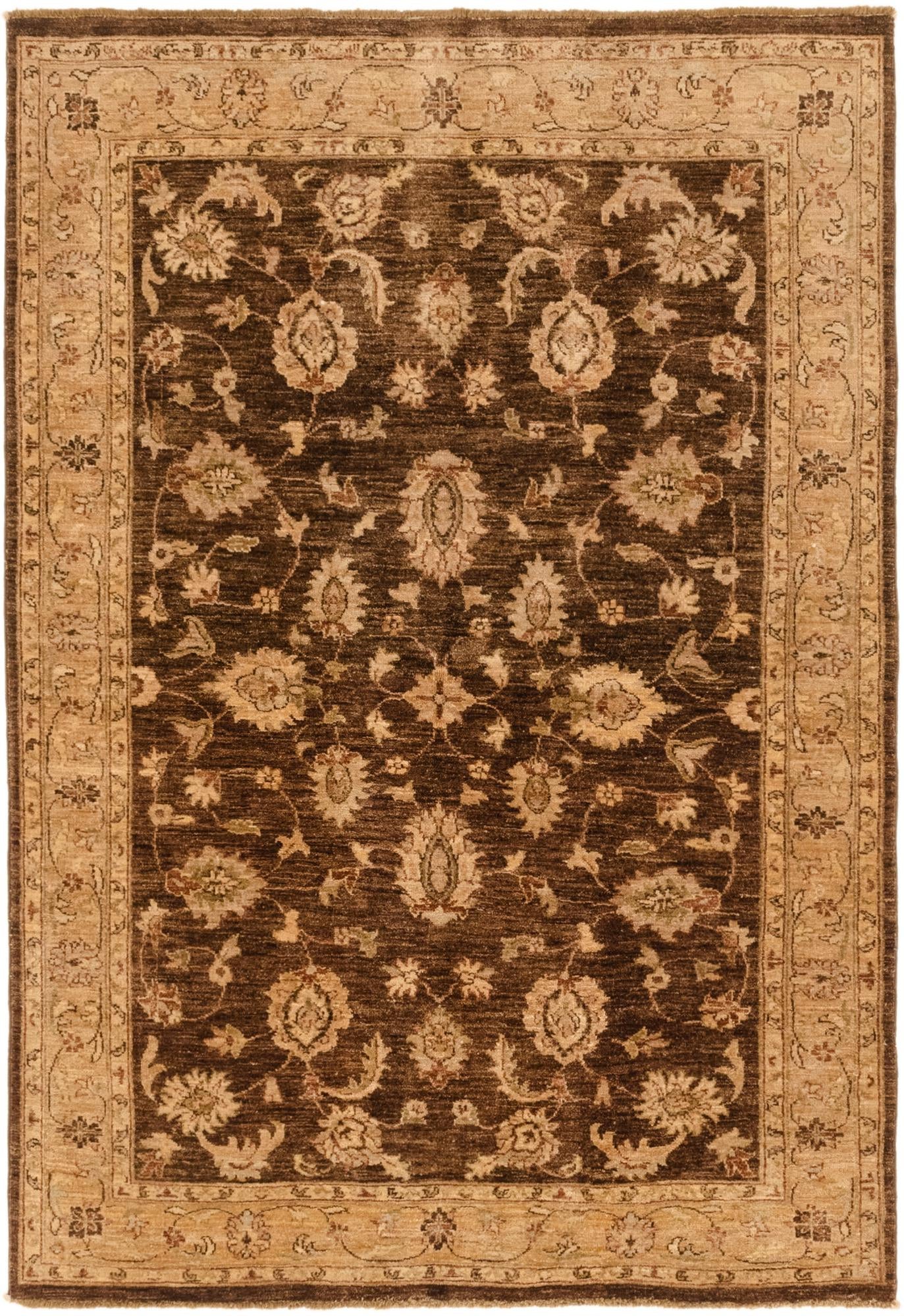5' 2 x 7' 6 Hand Knotted Peshawar Ziegler Rug