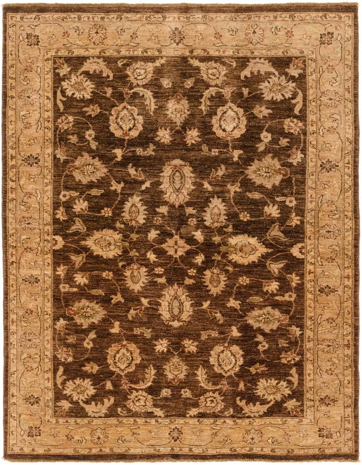 Detail image of 5' 2 x 7' 6 Hand Knotted Peshawar Ziegler Rug