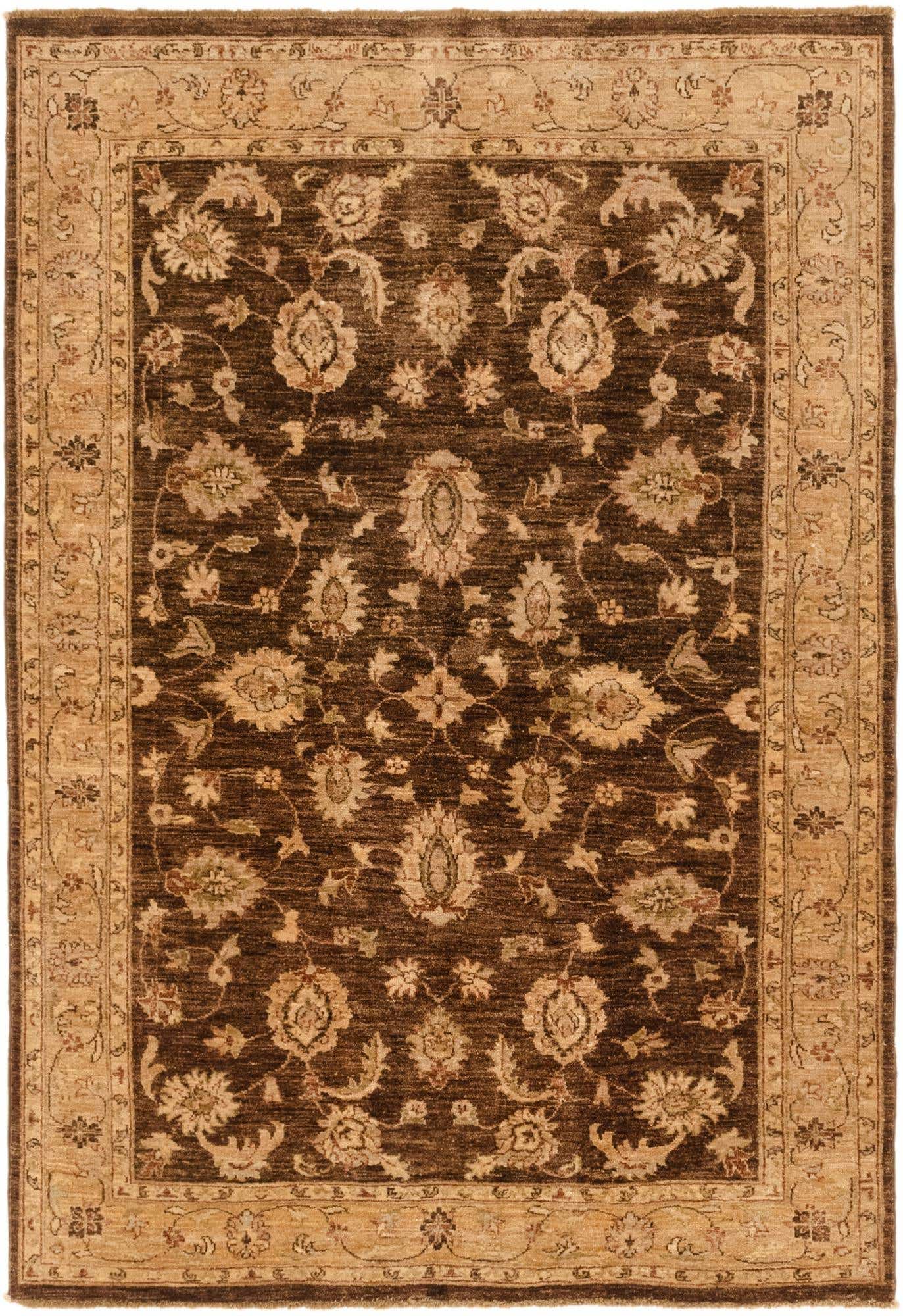 5' 2 x 7' 6 Hand Knotted Peshawar Ziegler Rug