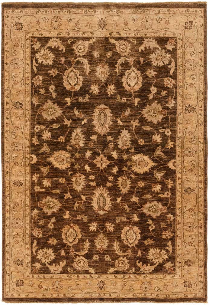 5' 2 x 7' 6 Hand Knotted Peshawar Ziegler Rug