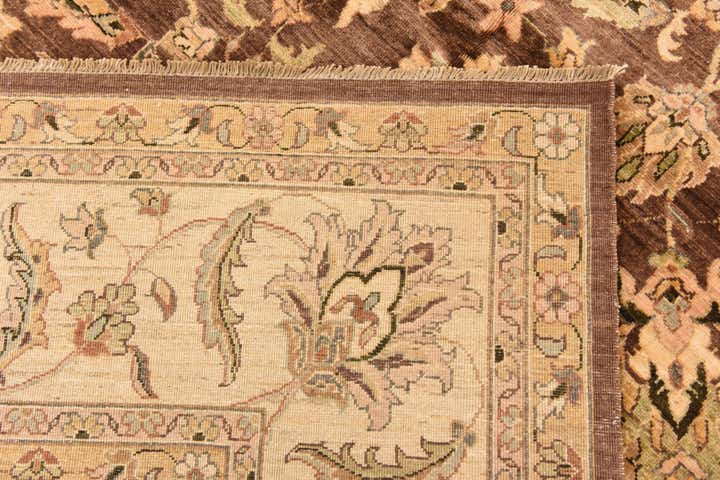 9' x 11' 6 Hand Knotted Peshawar Ziegler Rug
