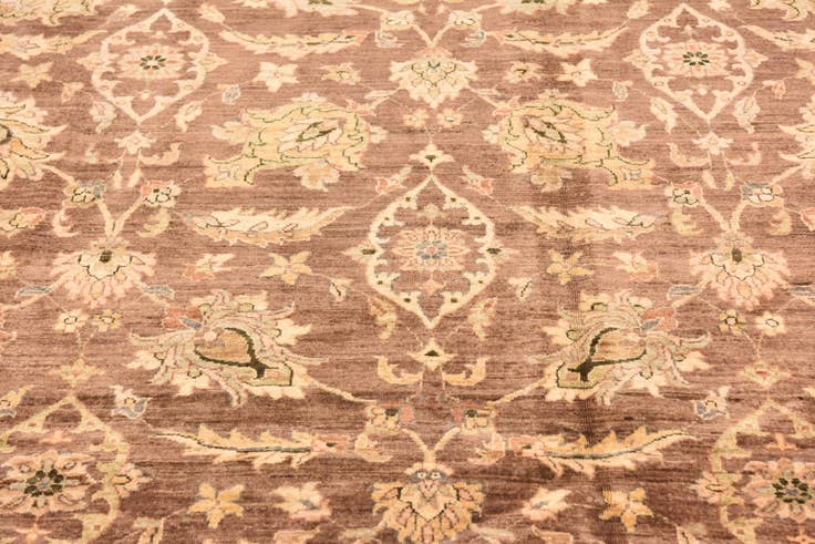 Detail image of 9' x 11' 6 Hand Knotted Peshawar Ziegler Rug