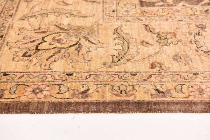 9' x 11' 6 Hand Knotted Peshawar Ziegler Rug