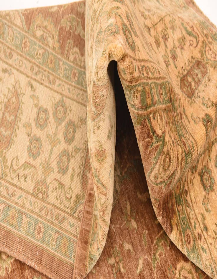 Detail image of 8' 2 x 9' 5  Hand Knotted Peshawar Ziegler Rug