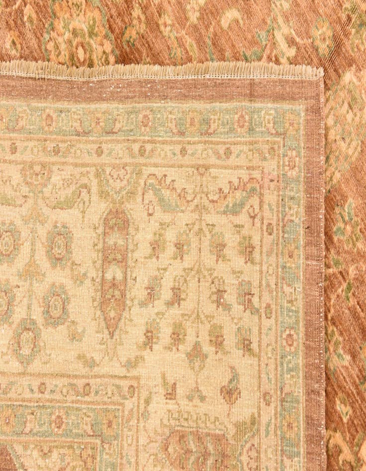 Detail image of 8' 2 x 9' 5  Hand Knotted Peshawar Ziegler Rug