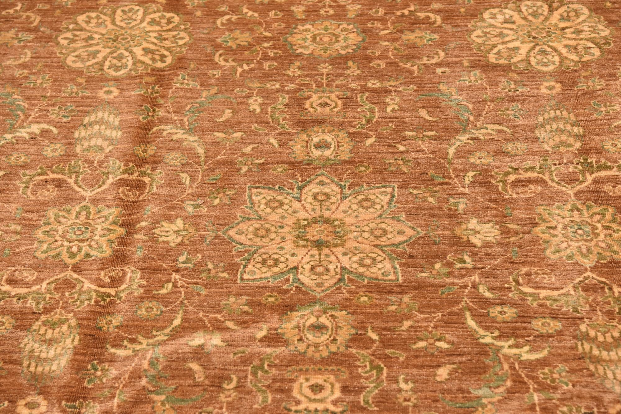 250cm x 285cm anudado a mano Peshawar Ziegler Alfombra