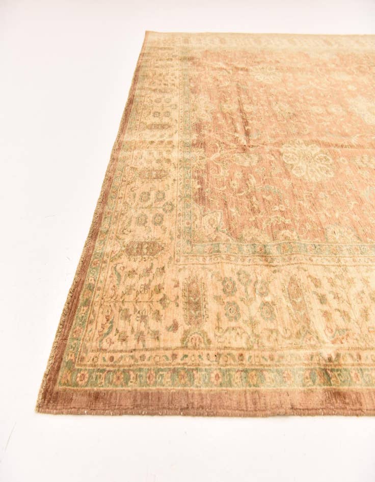 Detail image of 8' 2 x 9' 5  Hand Knotted Peshawar Ziegler Rug