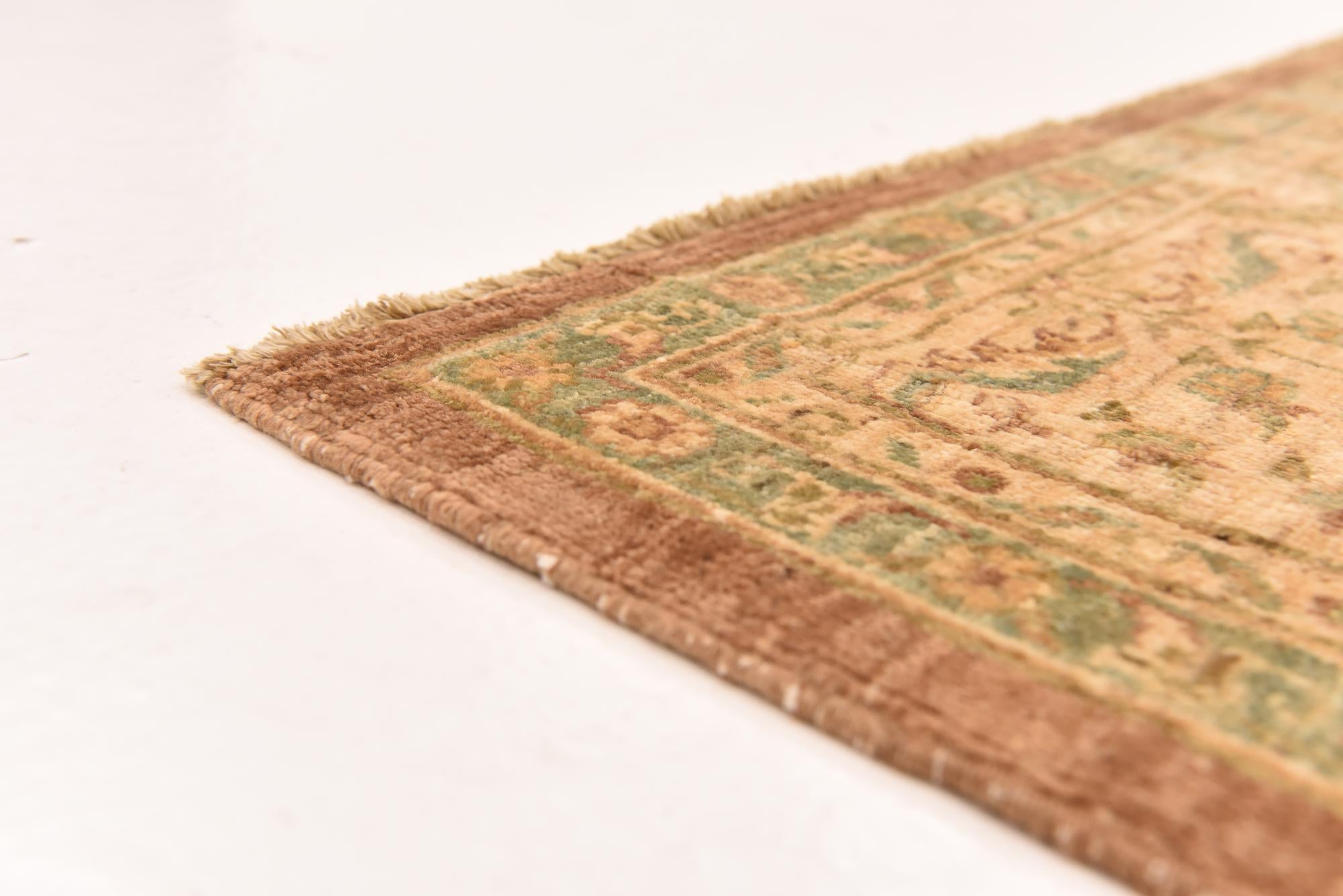 250cm x 285cm anudado a mano Peshawar Ziegler Alfombra