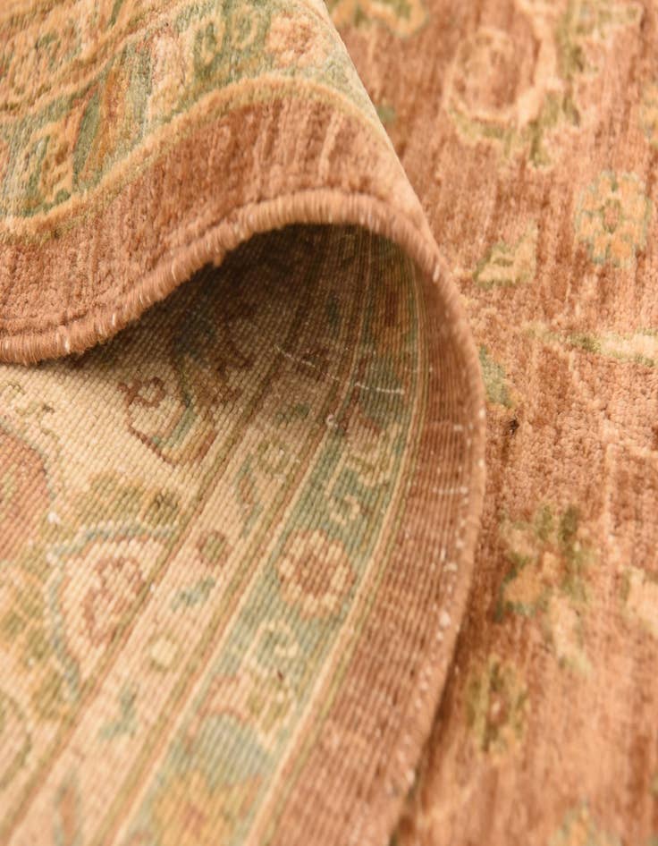 Detail image of 8' 2 x 9' 5  Hand Knotted Peshawar Ziegler Rug