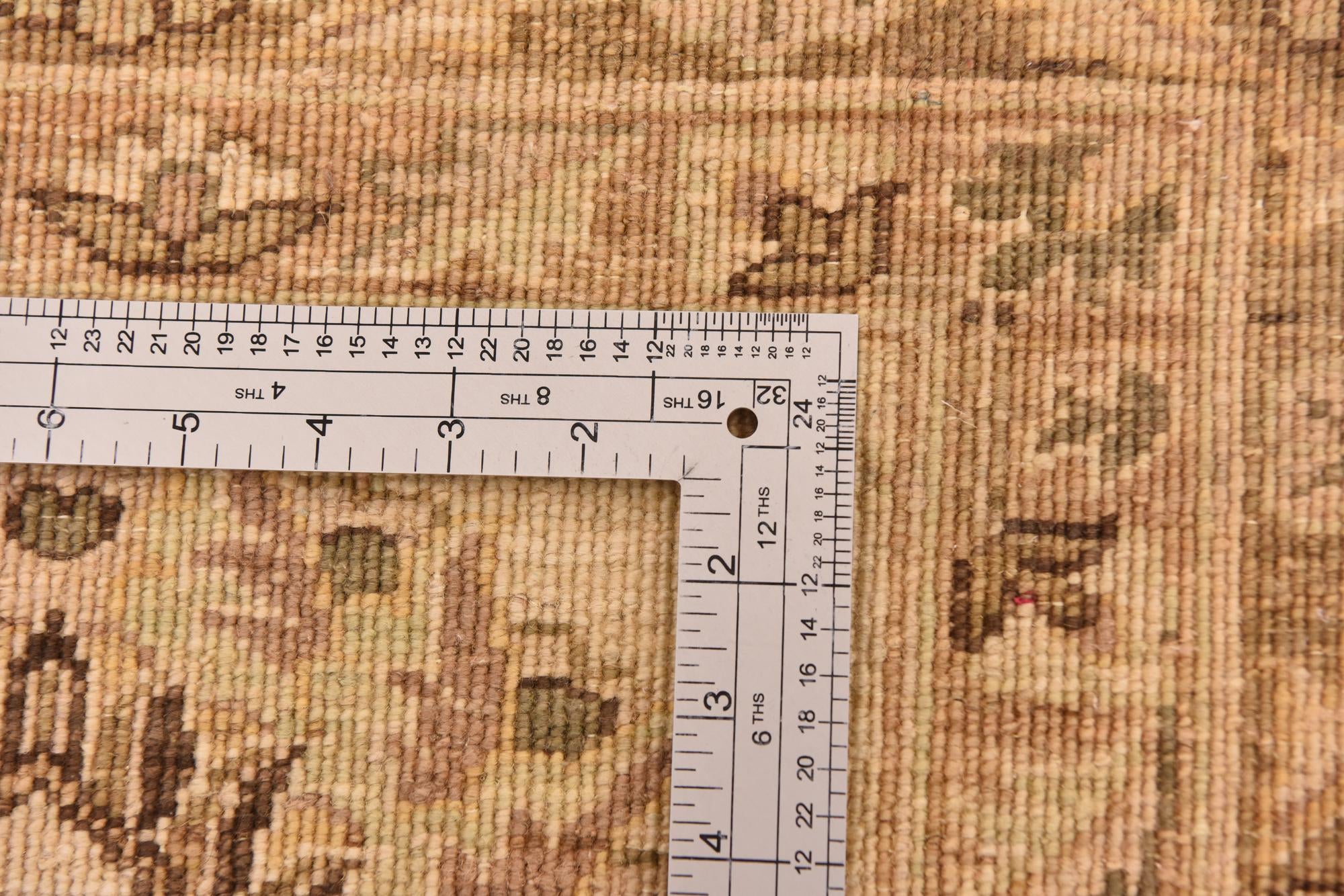 13' x 16' 6 Hand Knotted Peshawar Ziegler Rug