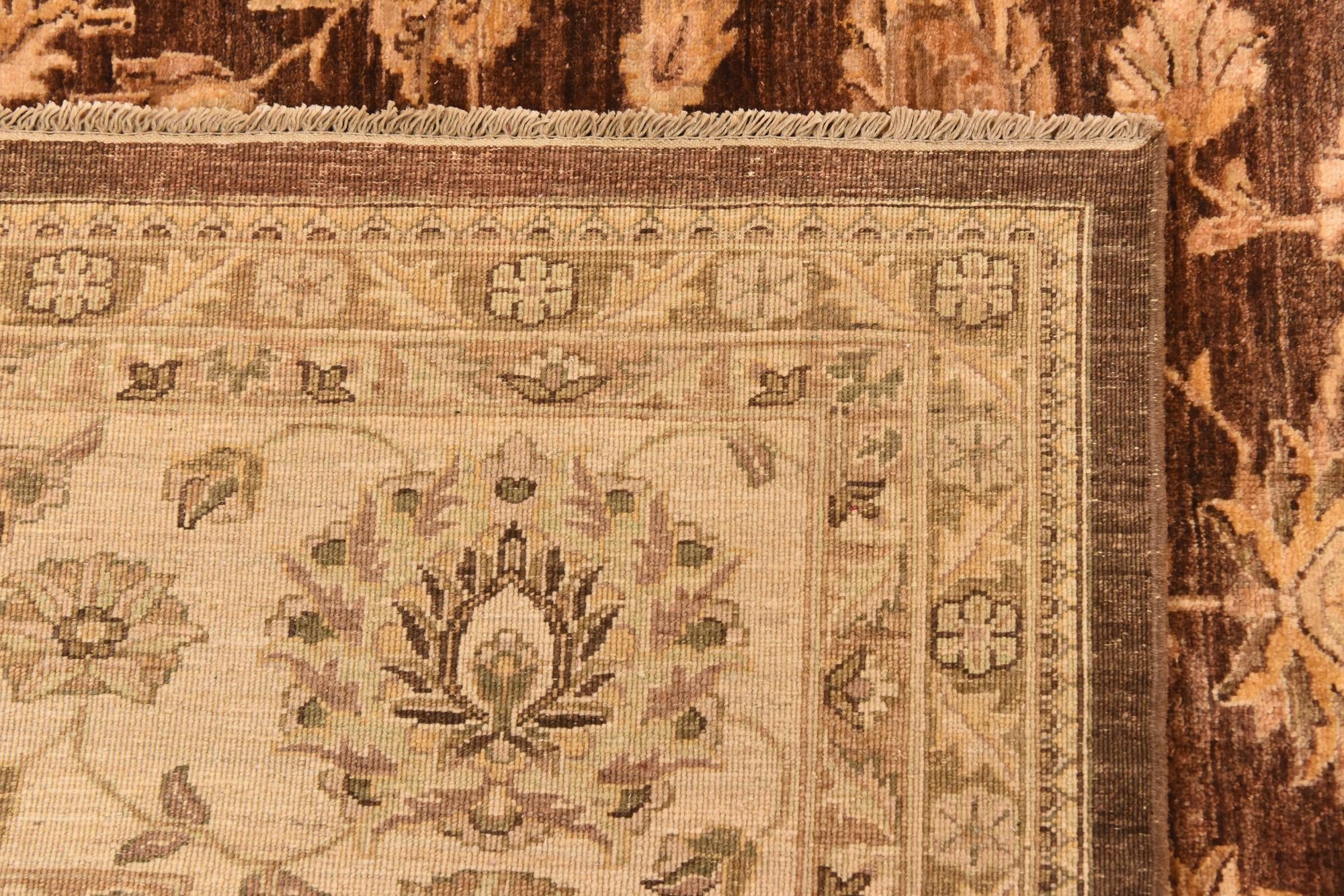 13' x 16' 6 Hand Knotted Peshawar Ziegler Rug