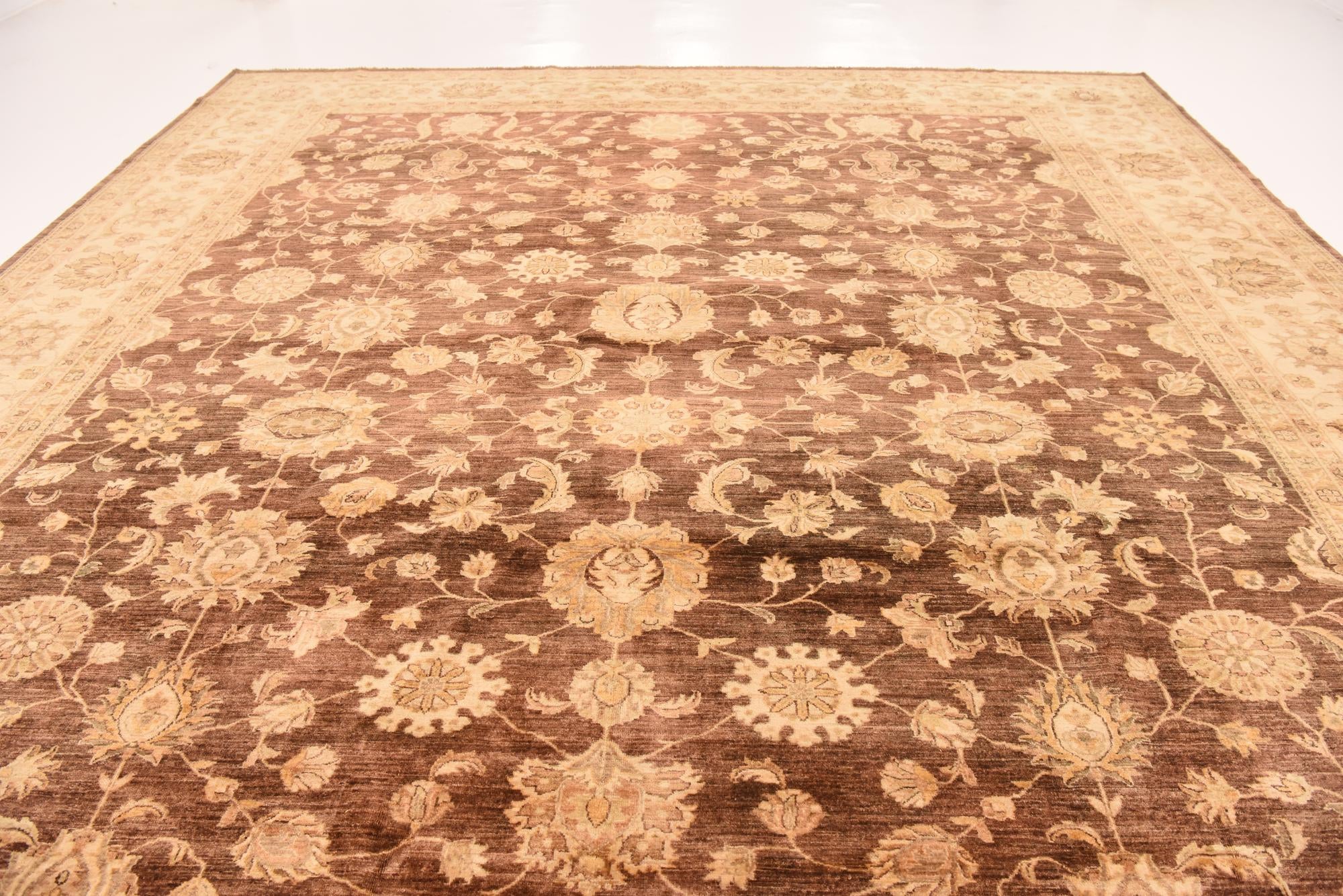 13' x 16' 6 Hand Knotted Peshawar Ziegler Rug